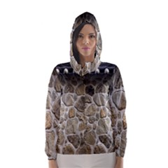 Roof Tile Damme Wall Stone Hooded Wind Breaker (women) by Nexatart