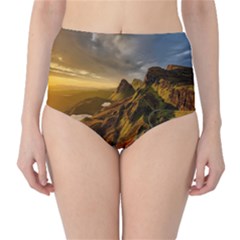 Scotland Landscape Scenic Mountains High-waist Bikini Bottoms by Nexatart