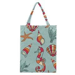 Seahorse Seashell Starfish Shell Classic Tote Bag