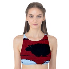 Sheep Tank Bikini Top by Nexatart