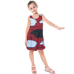 Sheep Kids  Sleeveless Dress by Nexatart