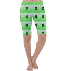 Shamrock Pattern Cropped Leggings 