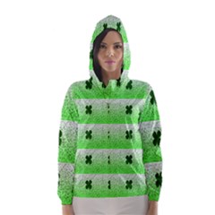 Shamrock Pattern Hooded Wind Breaker (Women)