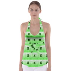 Shamrock Pattern Babydoll Tankini Top