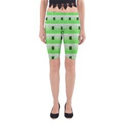 Shamrock Pattern Yoga Cropped Leggings