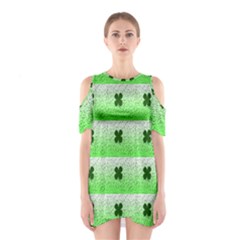 Shamrock Pattern Shoulder Cutout One Piece