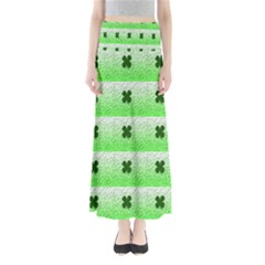 Shamrock Pattern Maxi Skirts