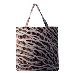 Seed Worn Lines Close Macro Grocery Tote Bag by Nexatart