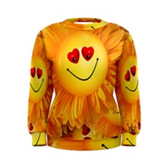 Smiley Joy Heart Love Smile Women s Sweatshirt by Nexatart