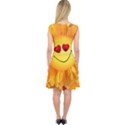 Smiley Joy Heart Love Smile Capsleeve Midi Dress View2