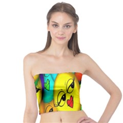 Smiley Girl Lesbian Community Tube Top by Nexatart