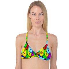 Smiley Girl Lesbian Community Reversible Tri Bikini Top by Nexatart