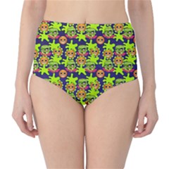 Smiley Background Smiley Grunge High-waist Bikini Bottoms by Nexatart