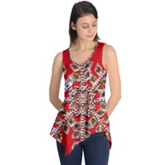 Snowflake Jeweled Sleeveless Tunic by Nexatart