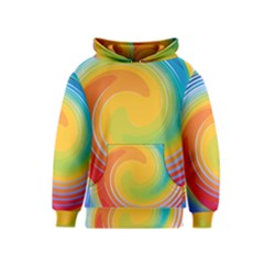 Rainbow Swirl Kids  Pullover Hoodie by OneStopGiftShop