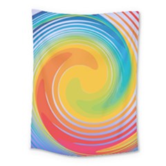 Rainbow Swirl Medium Tapestry