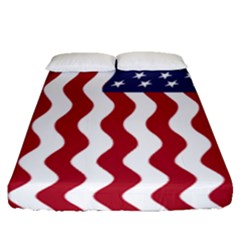 American Flag Fitted Sheet (queen Size) by OneStopGiftShop