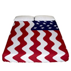 American Flag Fitted Sheet (california King Size) by OneStopGiftShop