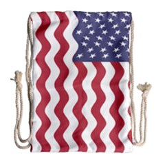 American Flag Drawstring Bag (large) by OneStopGiftShop