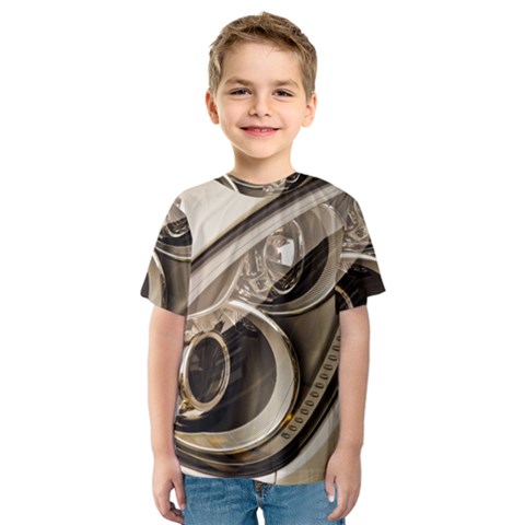 Spotlight Light Auto Kids  Sport Mesh Tee by Nexatart