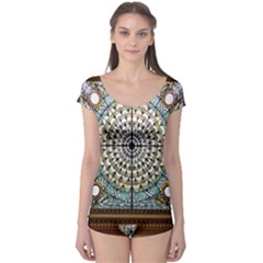 Stained Glass Window Library Of Congress Boyleg Leotard  by Nexatart