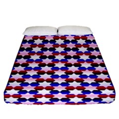 Star Pattern Fitted Sheet (queen Size) by Nexatart