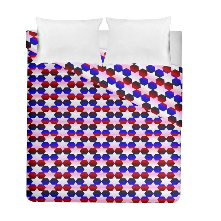 Star Pattern Duvet Cover Double Side (Full/ Double Size)