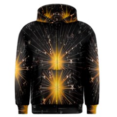 Star Christmas Advent Decoration Men s Zipper Hoodie by Nexatart