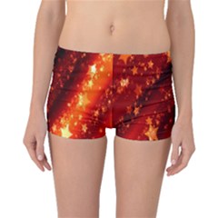 Star Christmas Pattern Texture Boyleg Bikini Bottoms by Nexatart