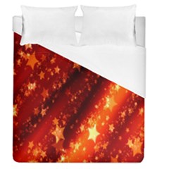 Star Christmas Pattern Texture Duvet Cover (queen Size) by Nexatart