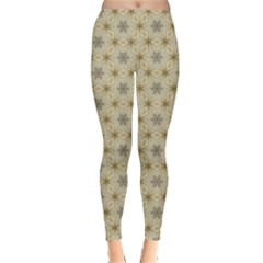 Star Basket Pattern Basket Pattern Leggings  by Nexatart