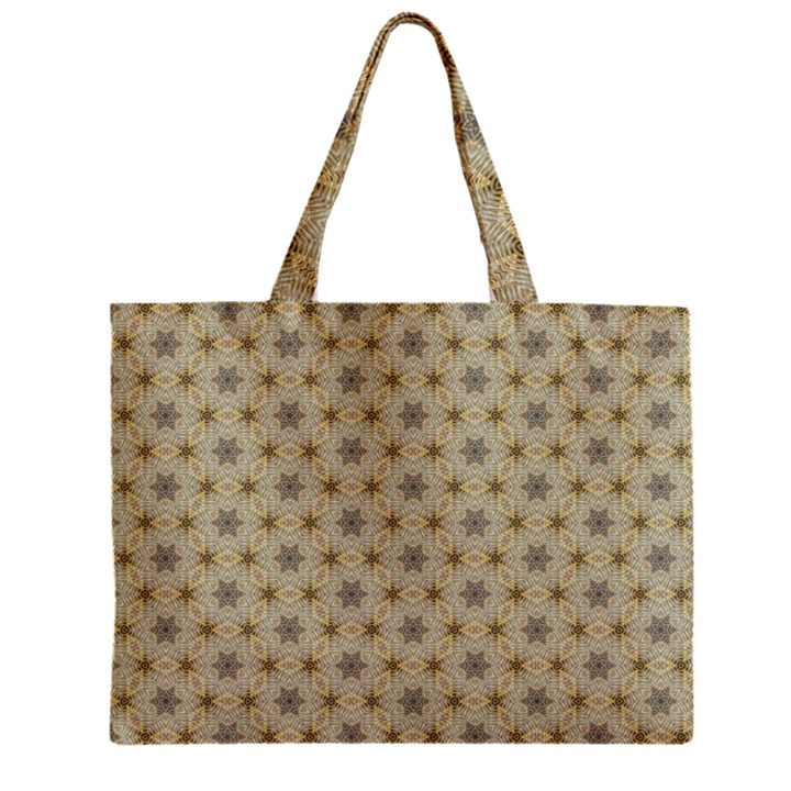 Star Basket Pattern Basket Pattern Zipper Mini Tote Bag