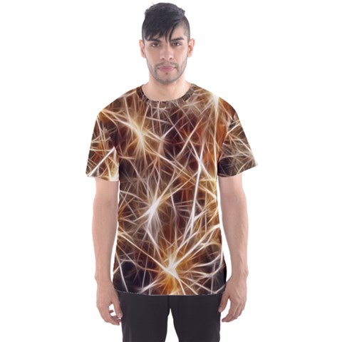 Star Golden Christmas Connection Men s Sport Mesh Tee by Nexatart