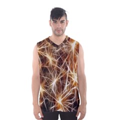 Star Golden Christmas Connection Men s Basketball Tank Top by Nexatart