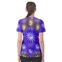 Stars Patterns Christmas Background Seamless Women s Cotton Tee View2