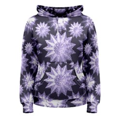 Stars Patterns Christmas Background Seamless Women s Pullover Hoodie by Nexatart