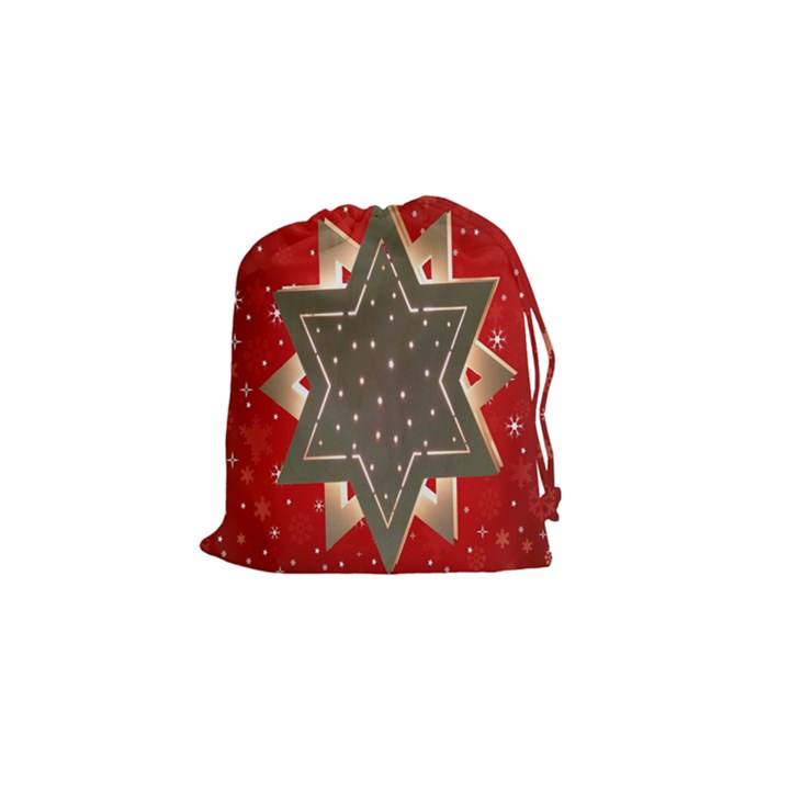 Star Wood Star Illuminated Drawstring Pouches (Small) 