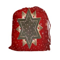 Star Wood Star Illuminated Drawstring Pouches (xxl) by Nexatart