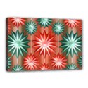 Stars Patterns Christmas Background Seamless Canvas 18  x 12  View1