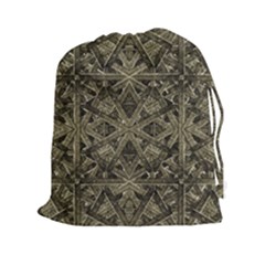 Futuristic Polygonal Drawstring Pouches (xxl) by dflcprints