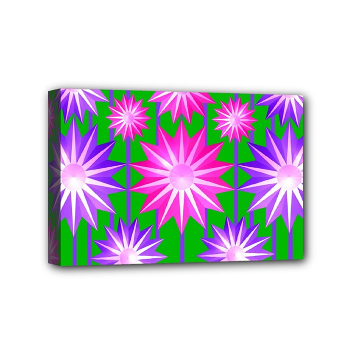 Stars Patterns Christmas Background Seamless Mini Canvas 6  x 4 