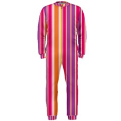 Stripes Colorful Background Pattern Onepiece Jumpsuit (men)  by Nexatart