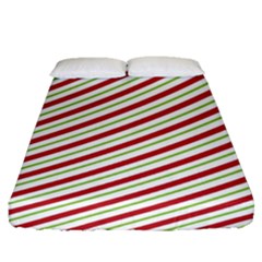 Stripes Striped Design Pattern Fitted Sheet (queen Size) by Nexatart