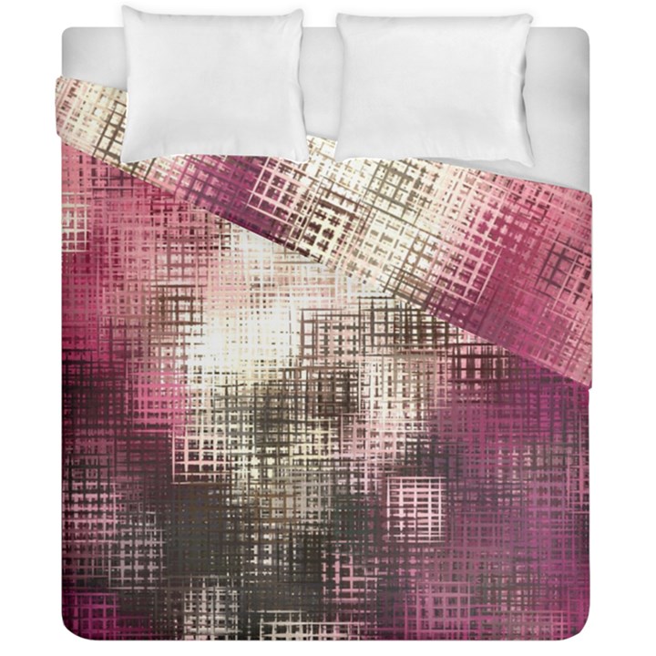 Stylized Rose Pattern Paper, Cream And Black Duvet Cover Double Side (California King Size)