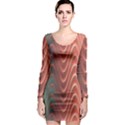 Texture Digital Painting Digital Art Long Sleeve Bodycon Dress View1