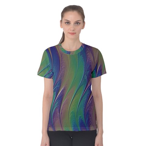 Texture Abstract Background Women s Cotton Tee by Nexatart