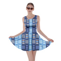 Textile Structure Texture Grid Skater Dress by Nexatart