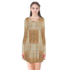 Texture Surface Beige Brown Tan Flare Dress by Nexatart