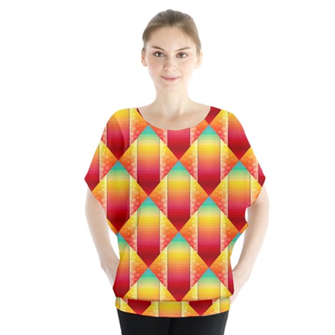 The Colors Of Summer Blouse by Nexatart