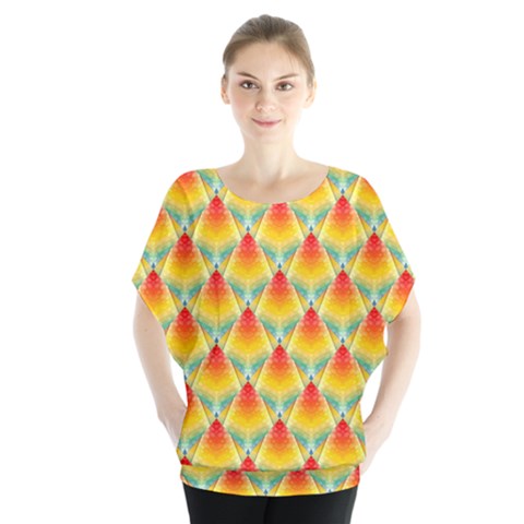 The Colors Of Summer Blouse by Nexatart